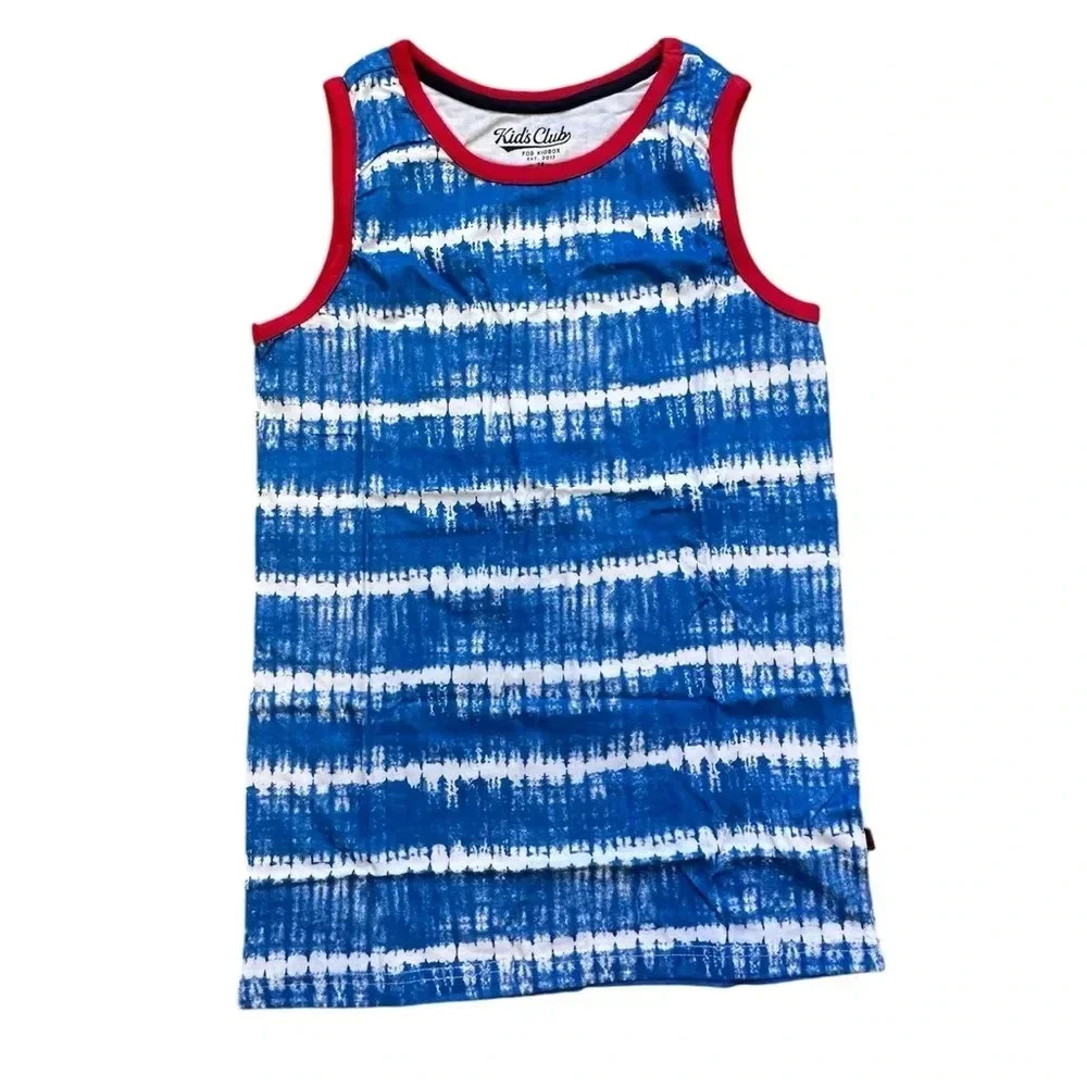 KIDS CLUB FOR KIDS Red White And Blue America Tank Top Size 14 Teen Boys